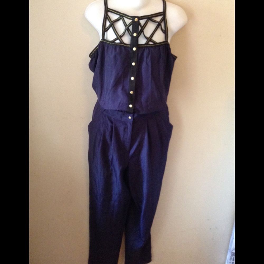 Rachel Roy dark blue / violet jumpsuit